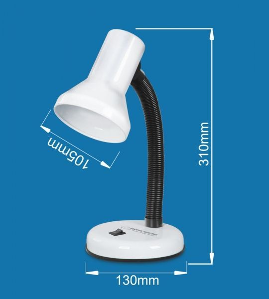 Esperanza Alatair E27 Desk Lamp Black