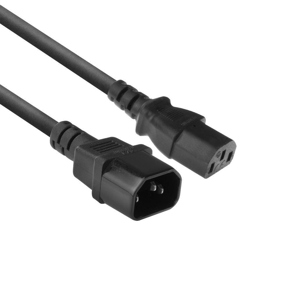 ACT AC3315 Powercord C13 - C14 1,8m Black