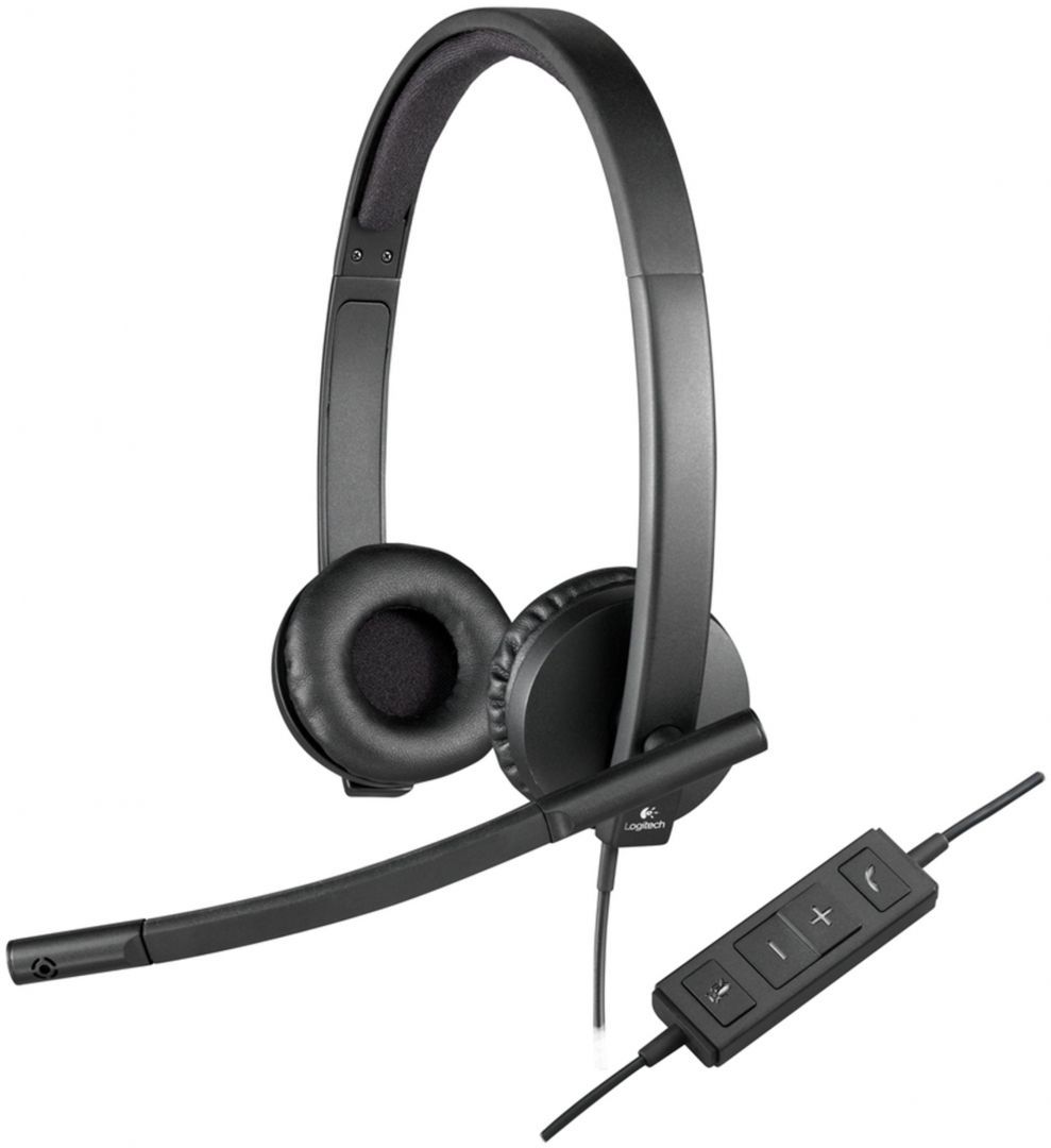 Logitech H570E USB Headset Stereo Black