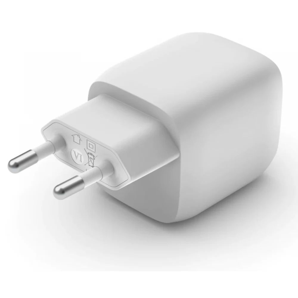 Belkin Dual USB-C GaN Wall Charger with PPS 45W White