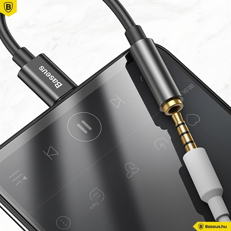 Baseus L54 USB-C - Mini Jack 3,5 mm Audioadapter 0,9m Black