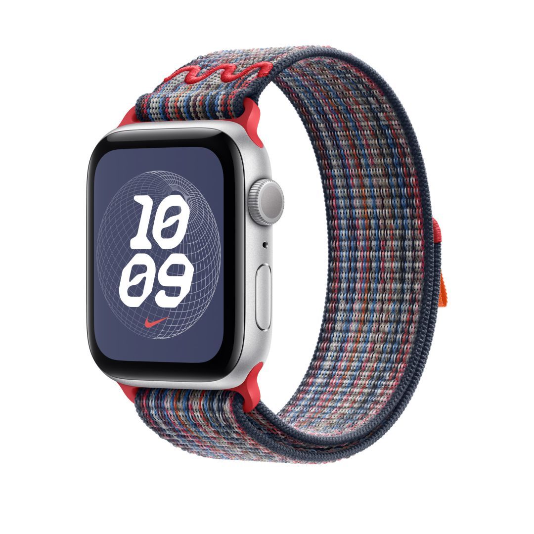 Apple Watch 46mm Nike Sport Loop Blue/Red