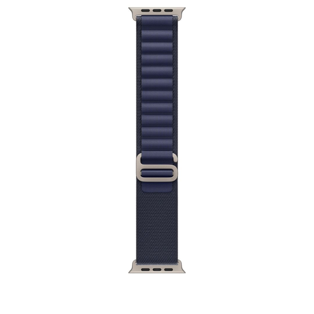 Apple Watch 49mm Loop Navy Alphine-Natural Titanium Large