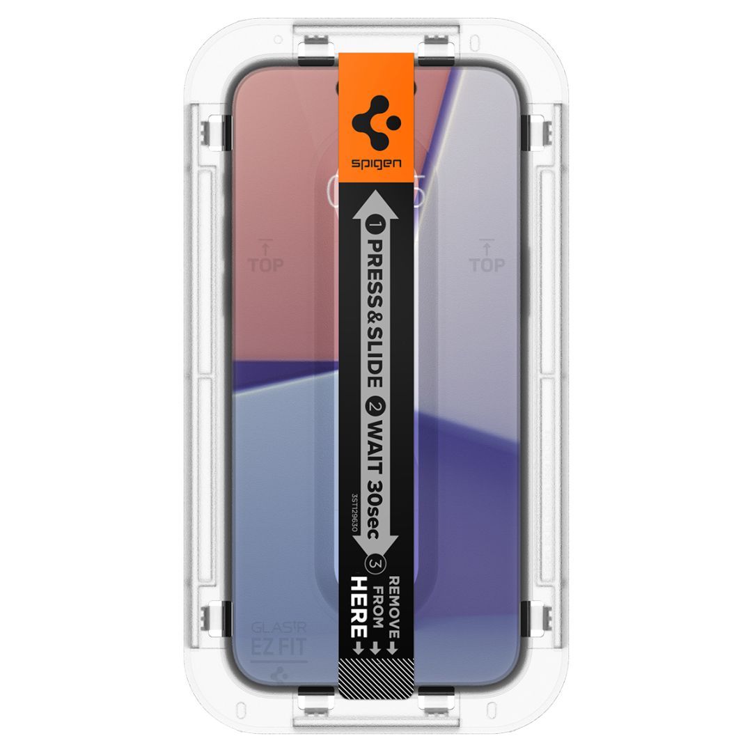 Spigen iPhone 15/16 Screen Protector EZ FIT GLAS.tR Transparency (2 Pack)