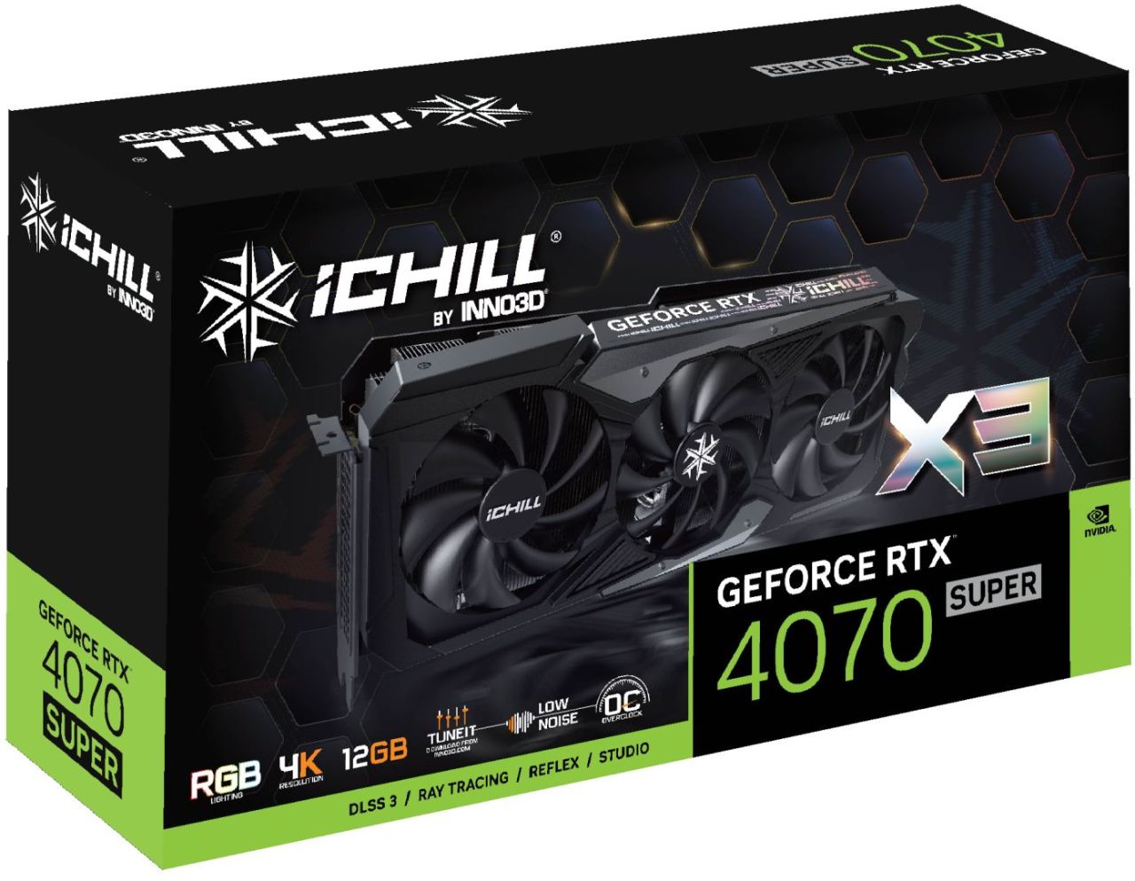 Inno3D GeForce RTX4070 Super 12GB DDR6X iChiLL X3