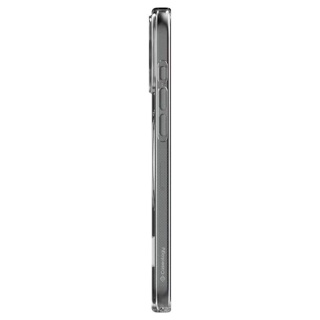 Spigen Caseology Capella MagSafe Kickstand case iPhone 16 Pro Clear Gray