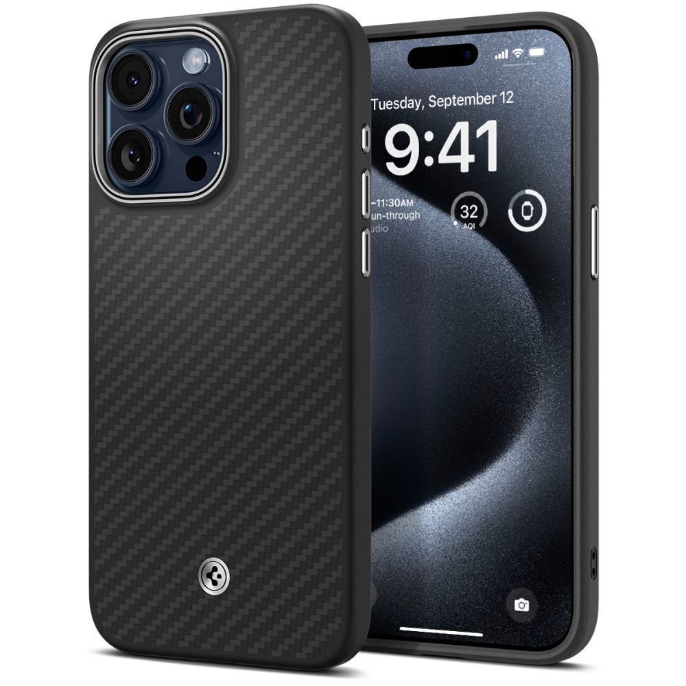 Spigen Enzo Aramid iPhone 15 Pro Matte Black