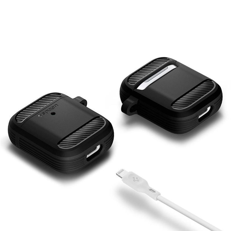 Spigen Rugged Armor, black - AirPods