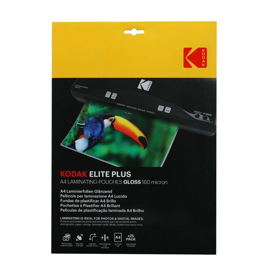 Kodak Lamináló fólia (fényes) A4 160 micron 25db/cs