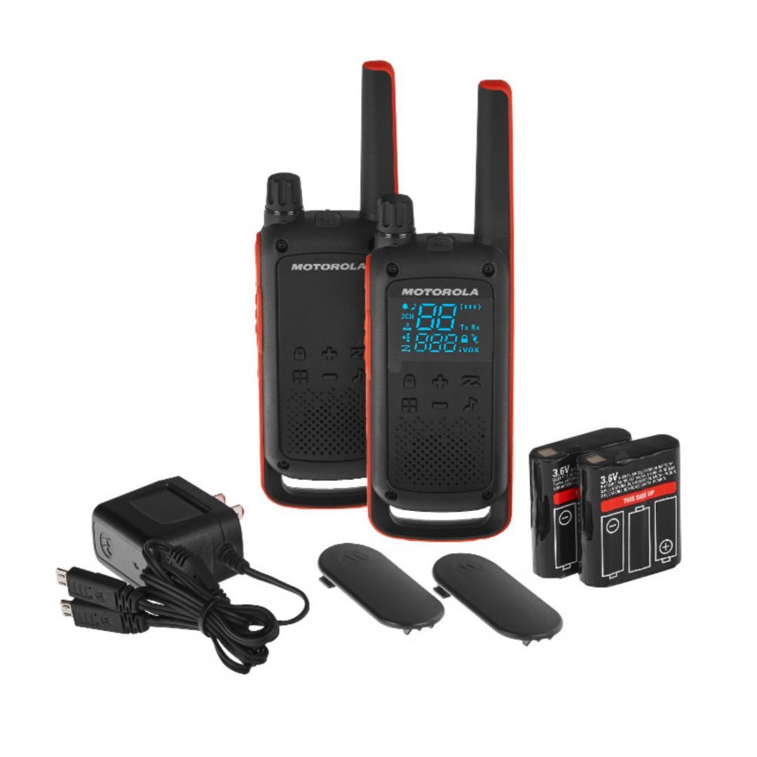 Motorola Talkabout T82 Dual Walkie-Talkie (2 Pcs) Black