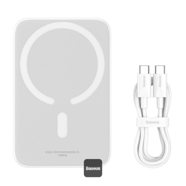 Baseus Magnetic Mini 6000mAh Powerbank White