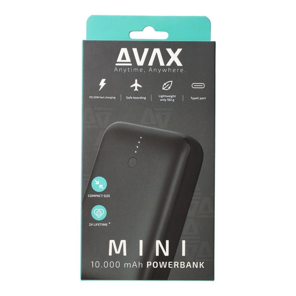 Avax PB105B MINI 10000mAh PowerBank Black