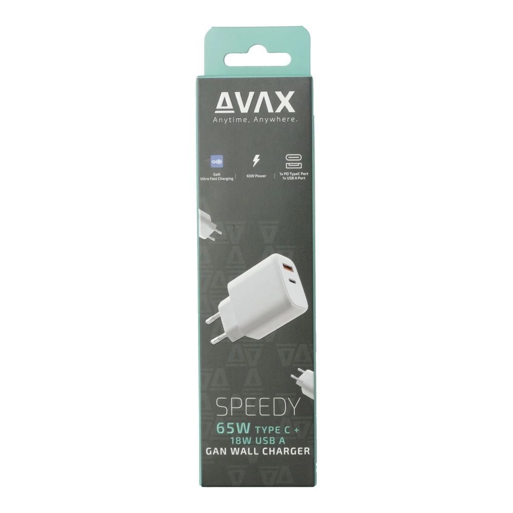 Avax CH360 SPEEDY 65W USB Charger White