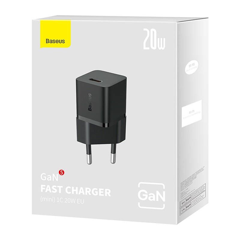 Baseus GaN5 Mini USB-C Charger Black