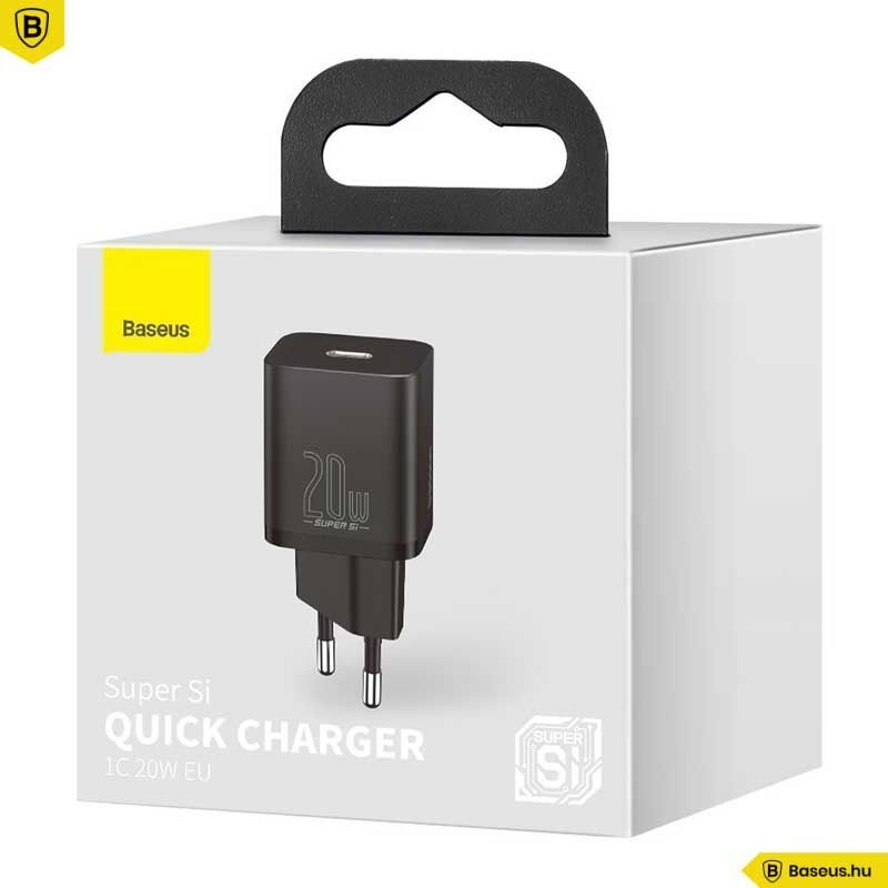 Baseus Super Si USB-C Charger Black