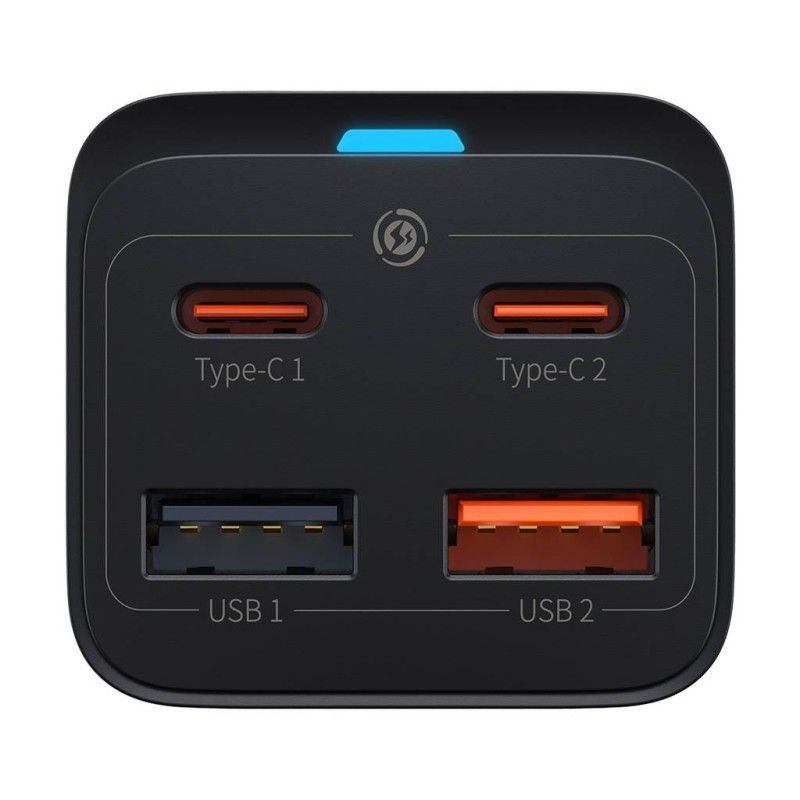 Baseus GaN3 Pro gyorstöltő 2xUSB-C 2xUSB 65W Black