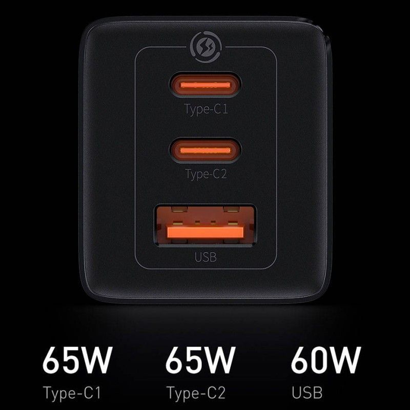 Baseus GAN3 Pro Fast Charger 65W Black