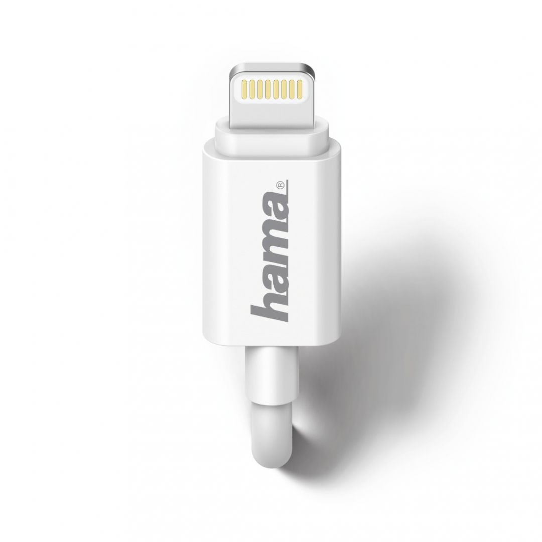 Hama Car Charger Lightning 1A White