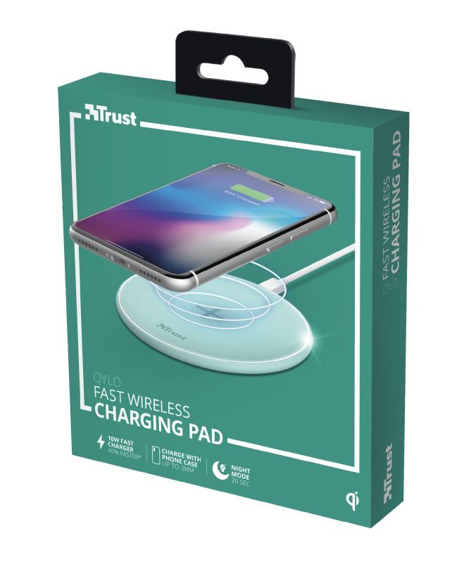 Trust Qylo Fast Wireless Charging Pad 7.5/10W Turquoise