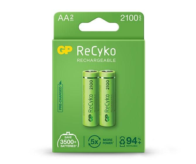 GP ReCyko 2100mAh AA Ni-MH akkumulátor 2db/csomag