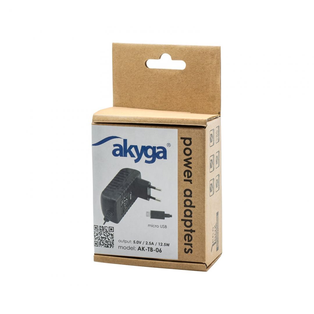 Akyga AK-TB-06 Adapter 5V/2,5A 12,5W Black