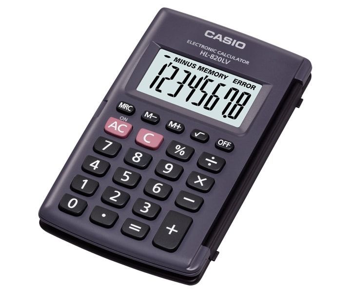 Casio HL-820LV Zsebszámológép Black