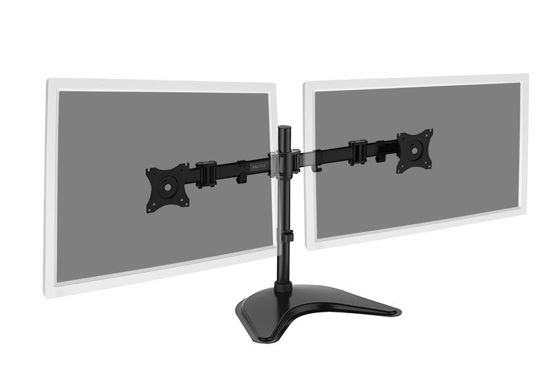 Digitus DA-90348 Universal Dual Monitor Stand Black