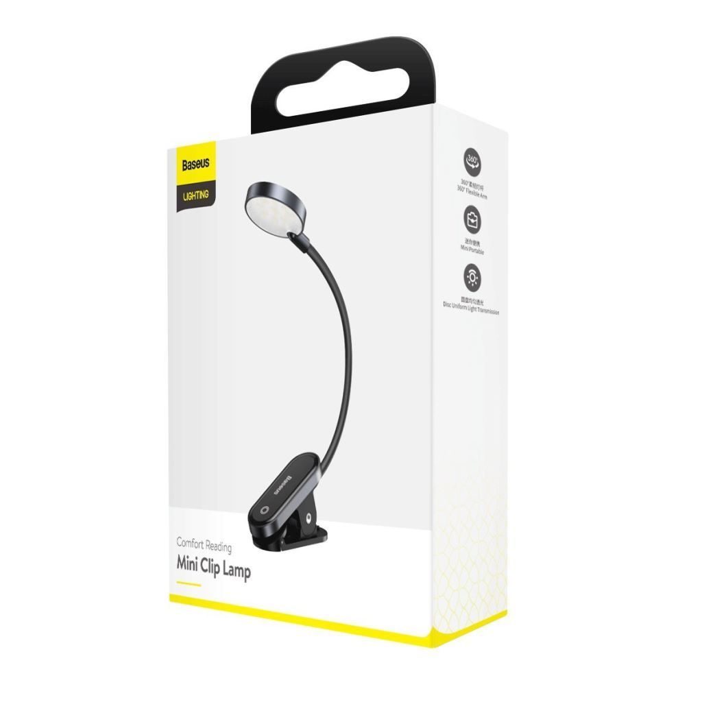 Baseus Comfort Mini Clip Lamp Gray