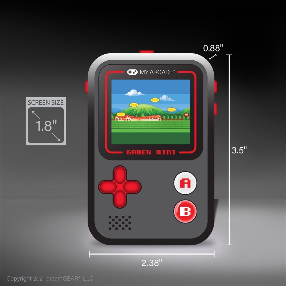 MY ARCADE Gamer Mini Classic Hordozható Black/Red