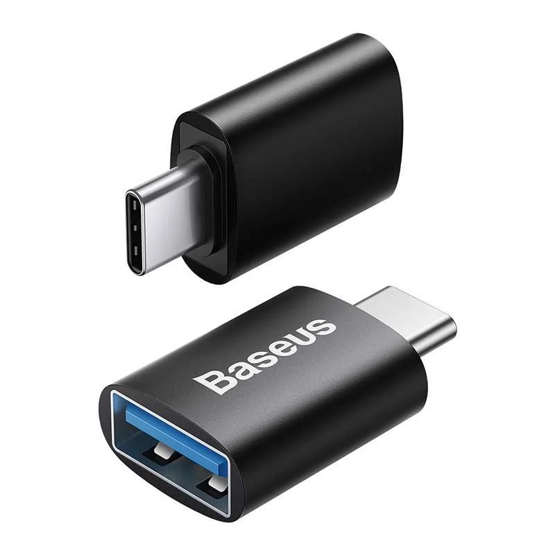 Baseus Ingenuity USB-C USB-A OTG Adapter Black