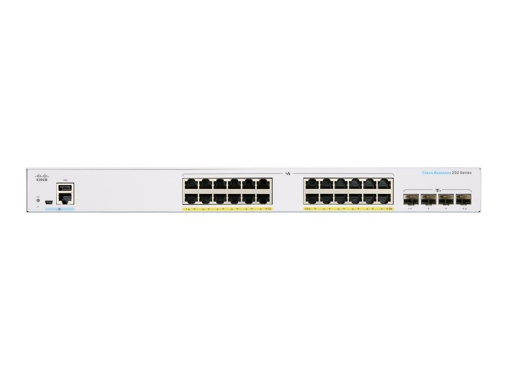 Cisco CBS250-24P-4X-EU 24-port Business 250 Series Smart Switches