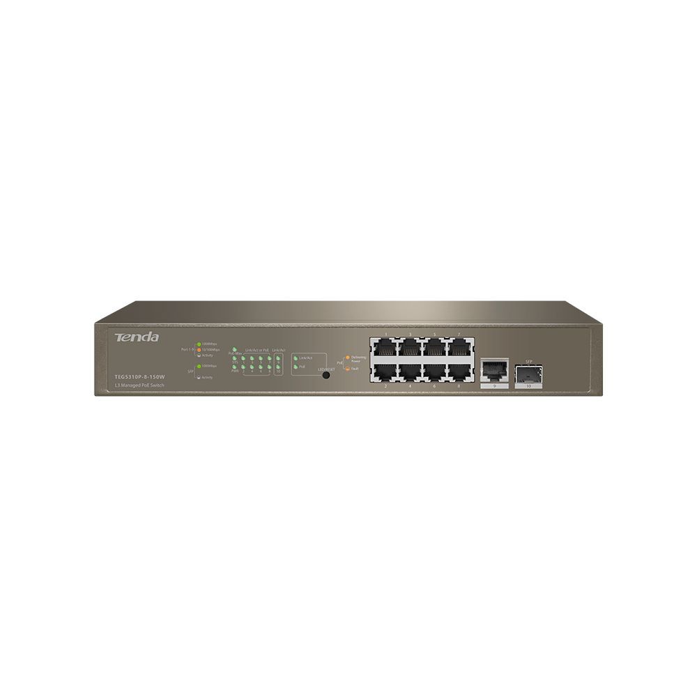 Tenda TEG5310P-8-150W L3 Managed PoE Switch