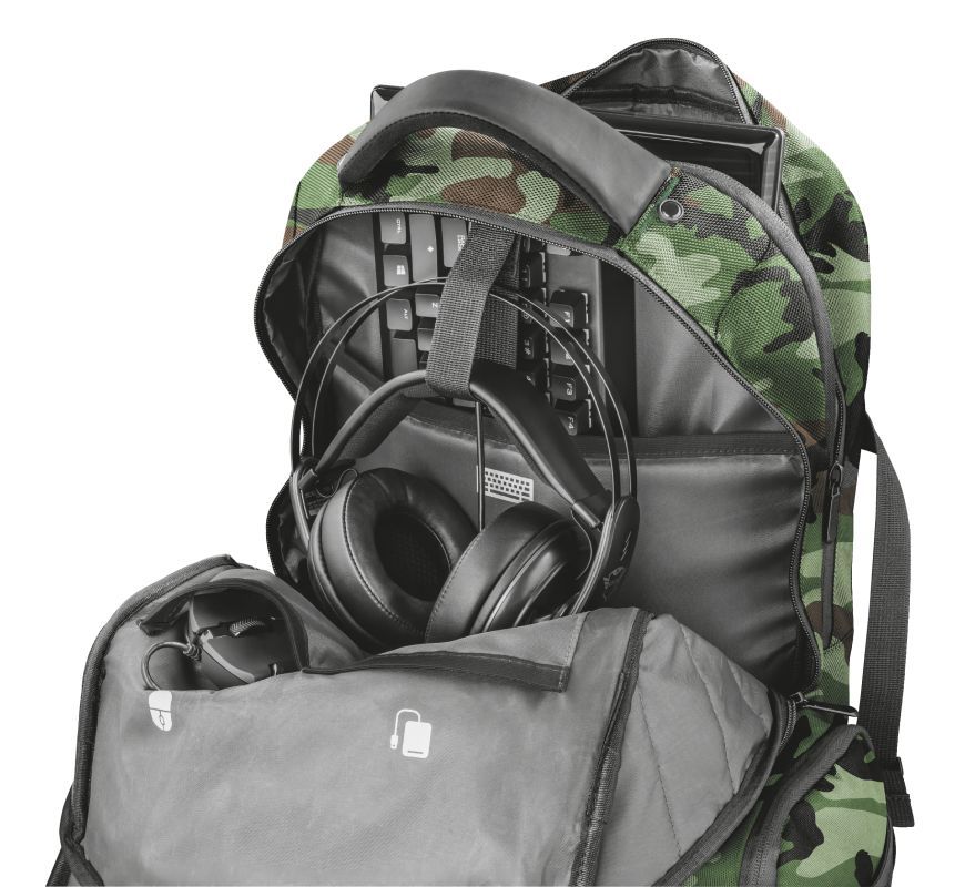 Trust GXT 1250G Hunter Gaming Backpack 17,3" Green Camo