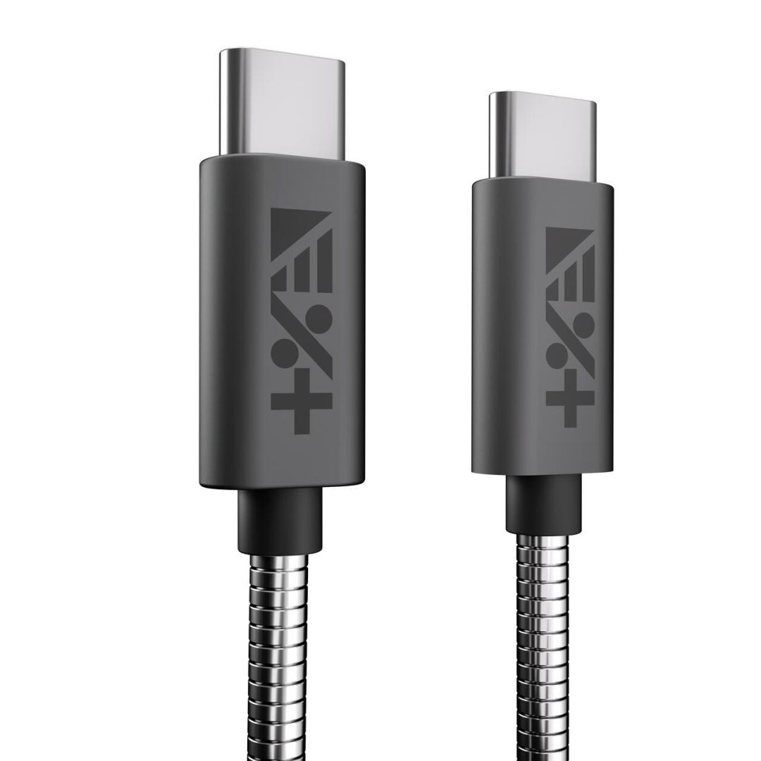 Next One Metallic USB-C to USB-C Cable Space Gray