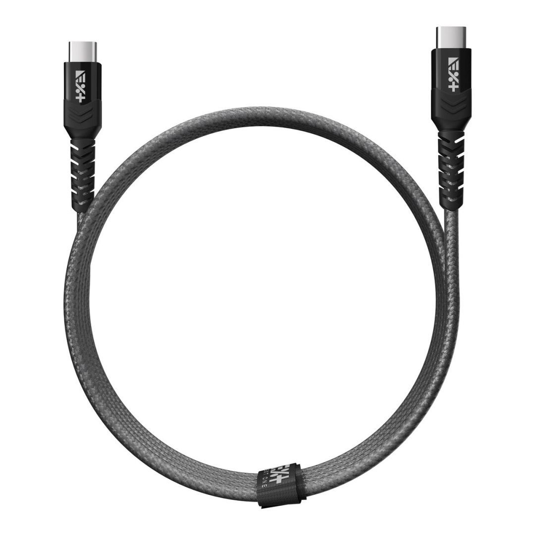 Next One Braided USB-C to USB-C Cable Space Gray