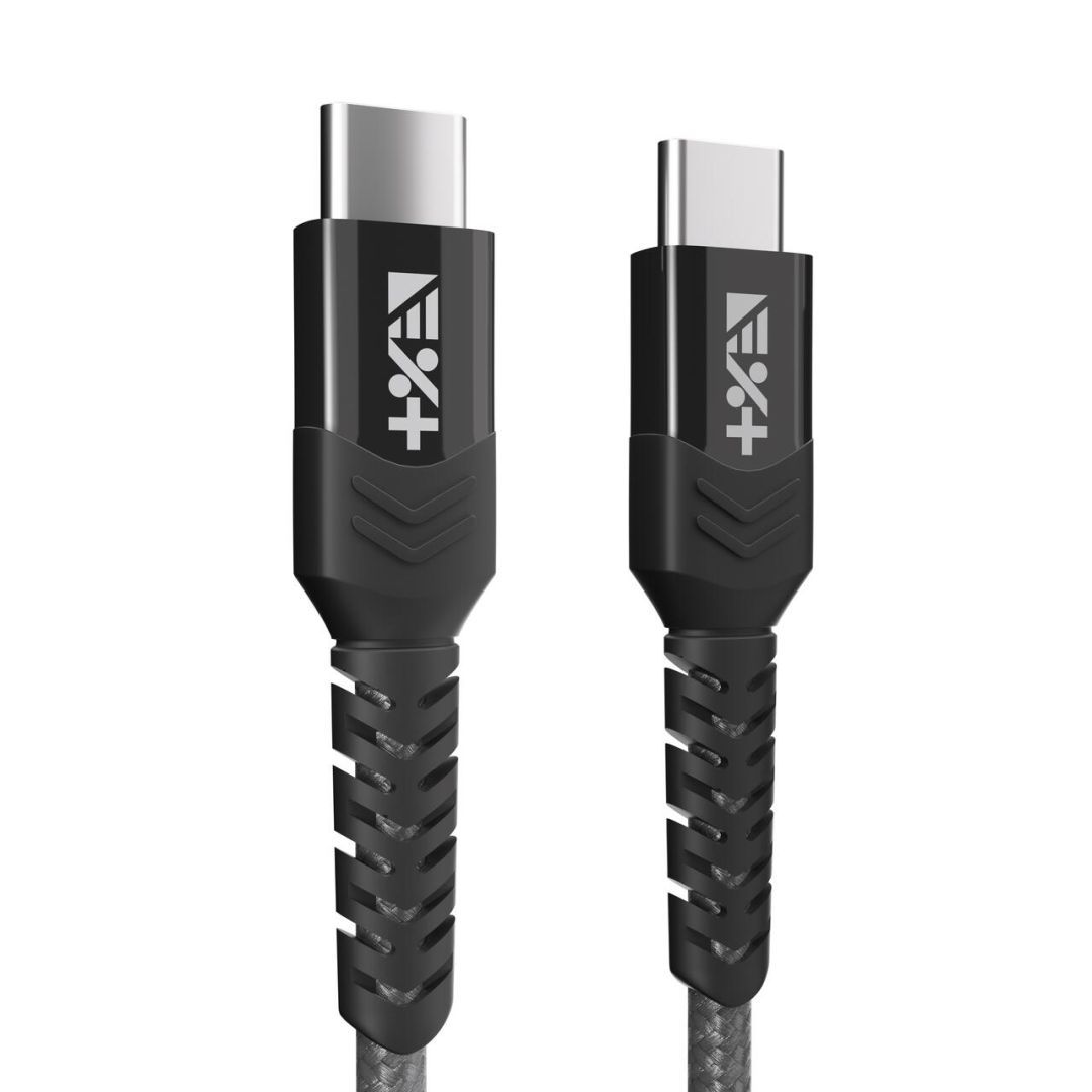 Next One Braided USB-C to USB-C Cable Space Gray