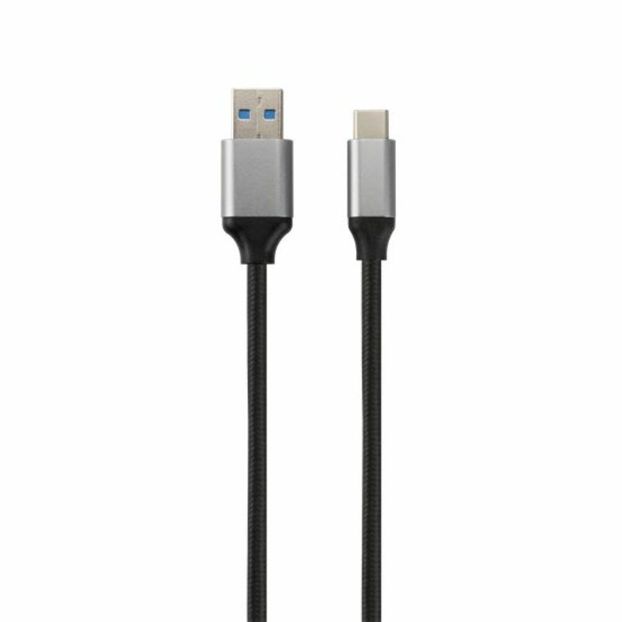 Avax USB-A to Type-C cable 1,5m Black/Grey