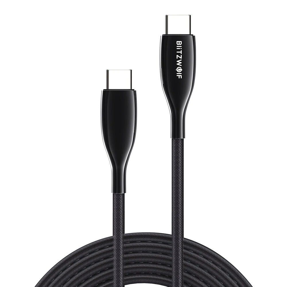 Blitzwolf BW-TC24 USB-C - USB-C töltőkábel 1,8m Black