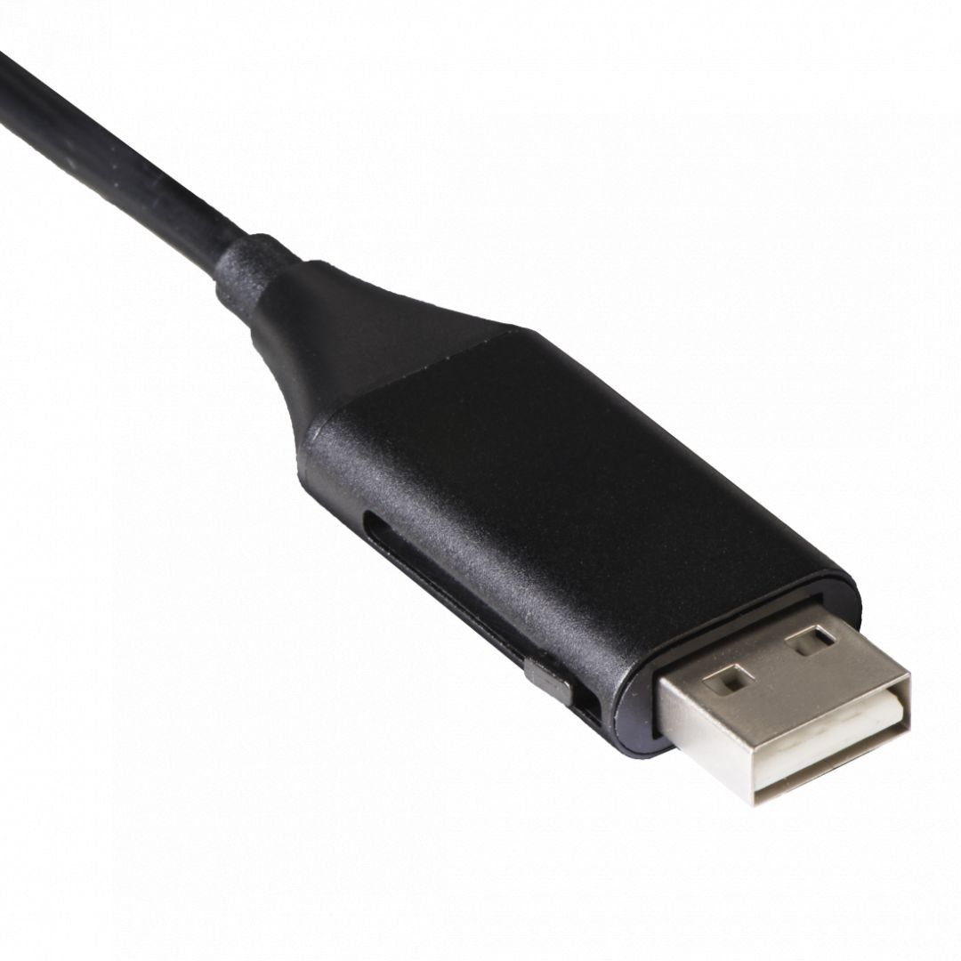 Hama 4-in-1 microUSB cable with USB-C adapter data charging OTG 1m Black