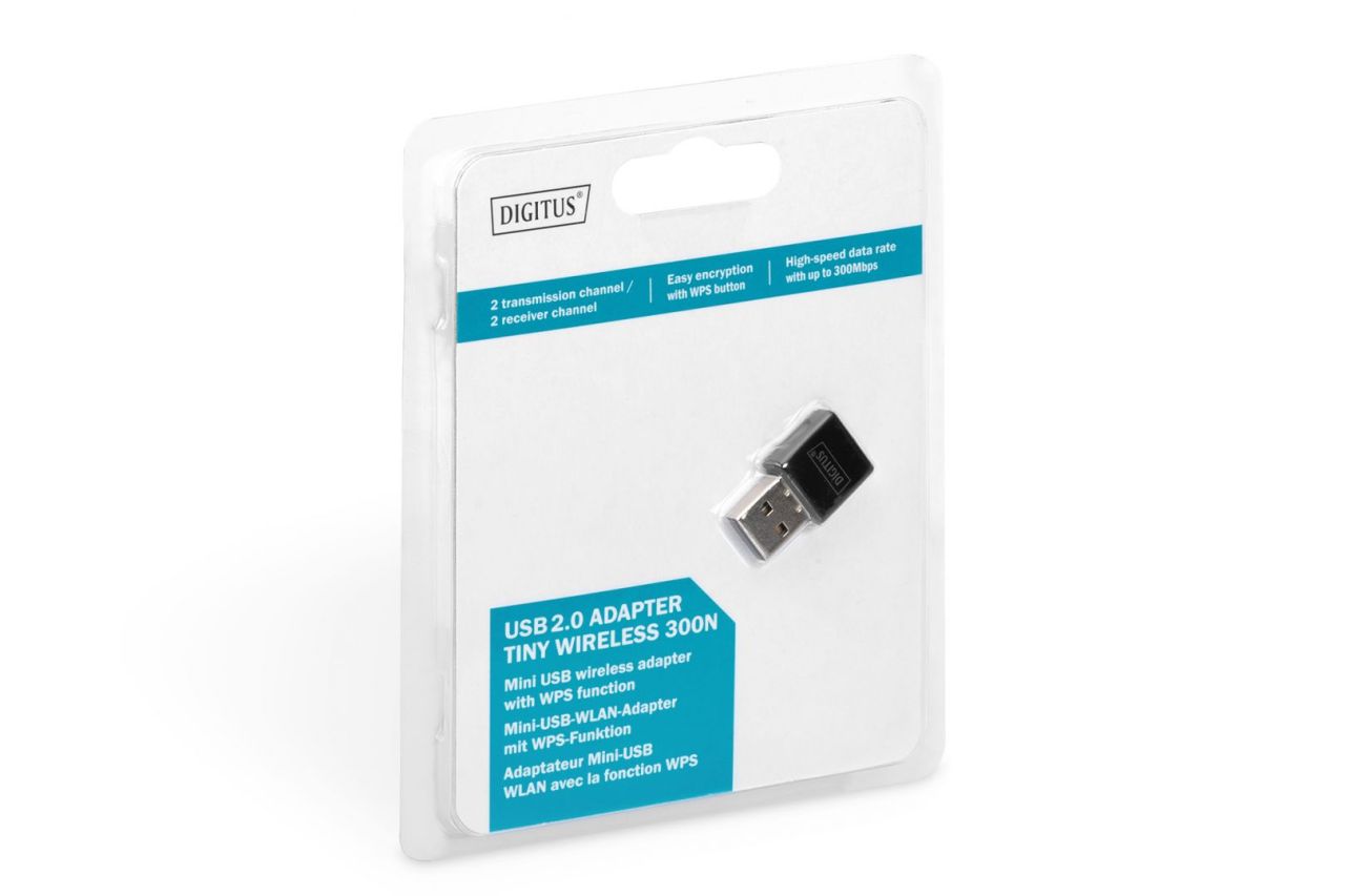 Digitus Wireless 300N USB 2.0 adapter, 300Mbps