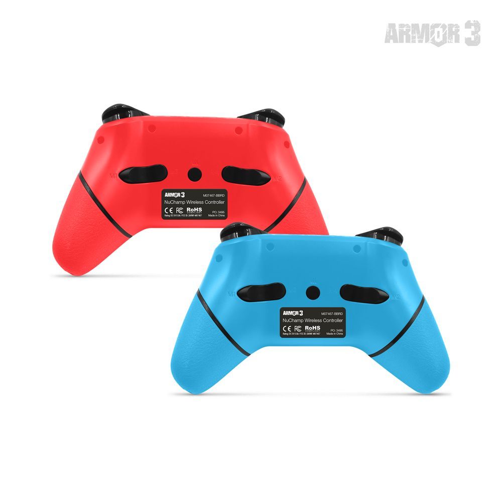 ARMOR3 NuChamp Nintendo Switch Gamepad Red/Blue (2-pack)