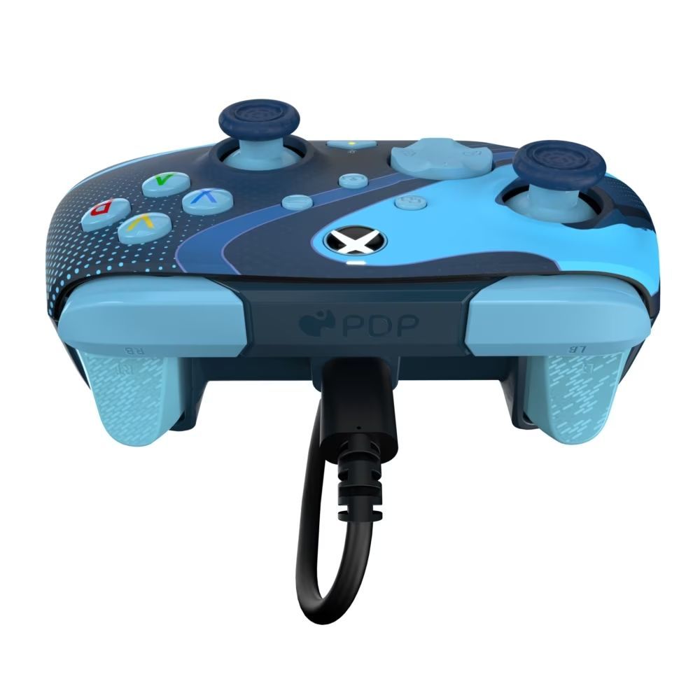 PDP Rematch Glow Adevanced USB Gamepad Blue Tide Glow in the Dark