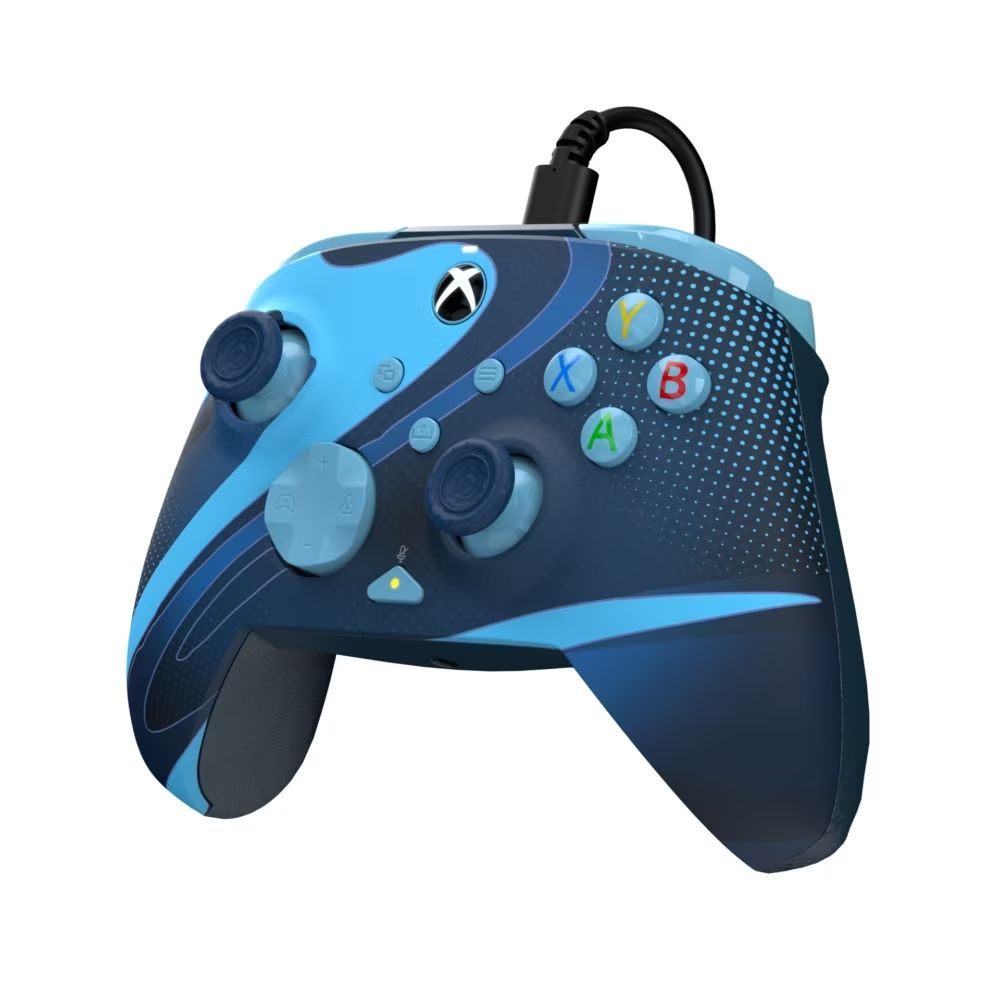 PDP Rematch Glow Adevanced USB Gamepad Blue Tide Glow in the Dark