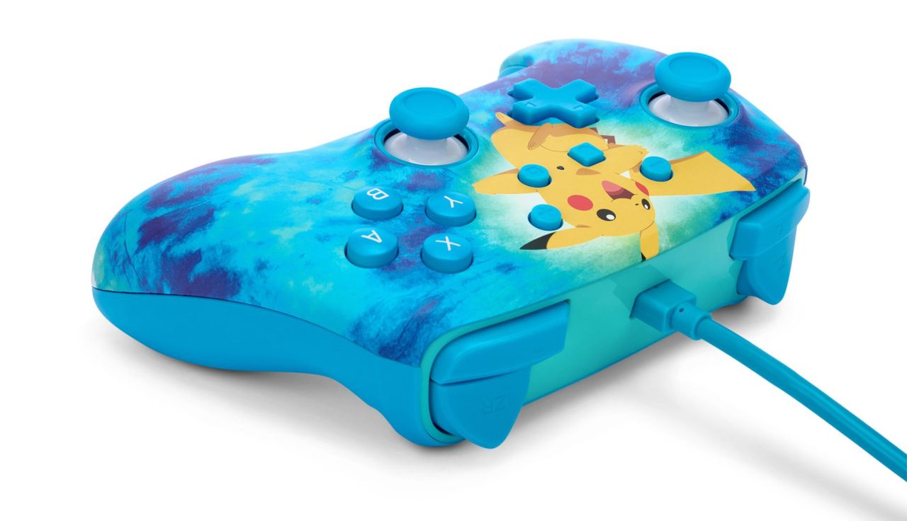 PowerA Enhanced Wired Controller for Nintendo Switch Tie Dye Pikachu