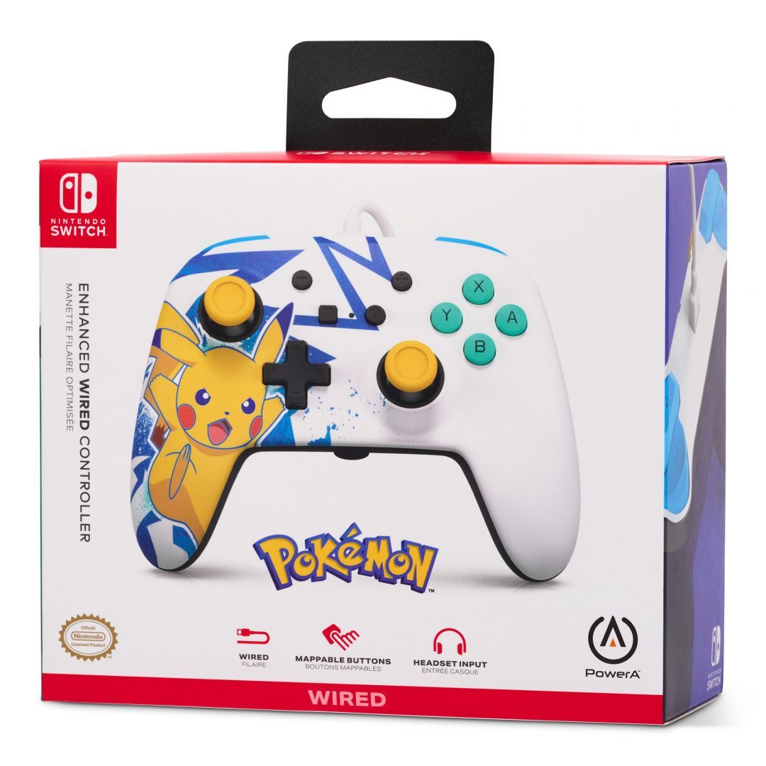 PowerA Enhanced USB Gamepad Pikachu High Voltage