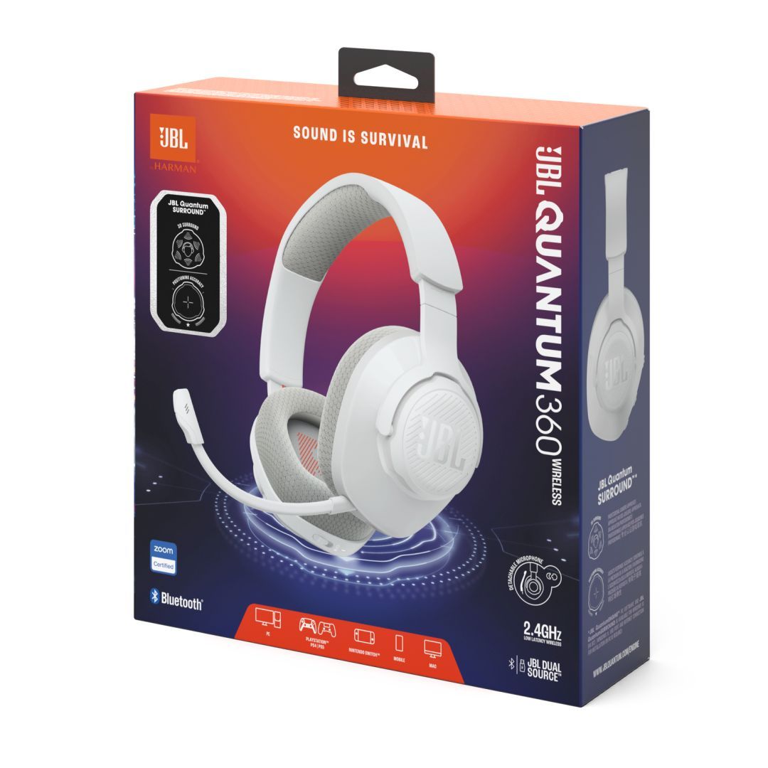 JBL Quantum 360 Bluetooth Gaming Headset White