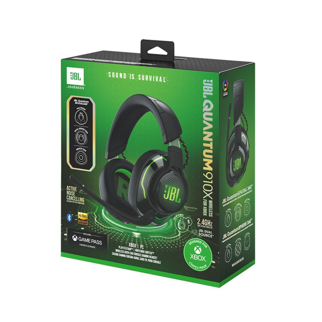 JBL Quantum 910X Console Bluetooth Gamer Headset Black/Green