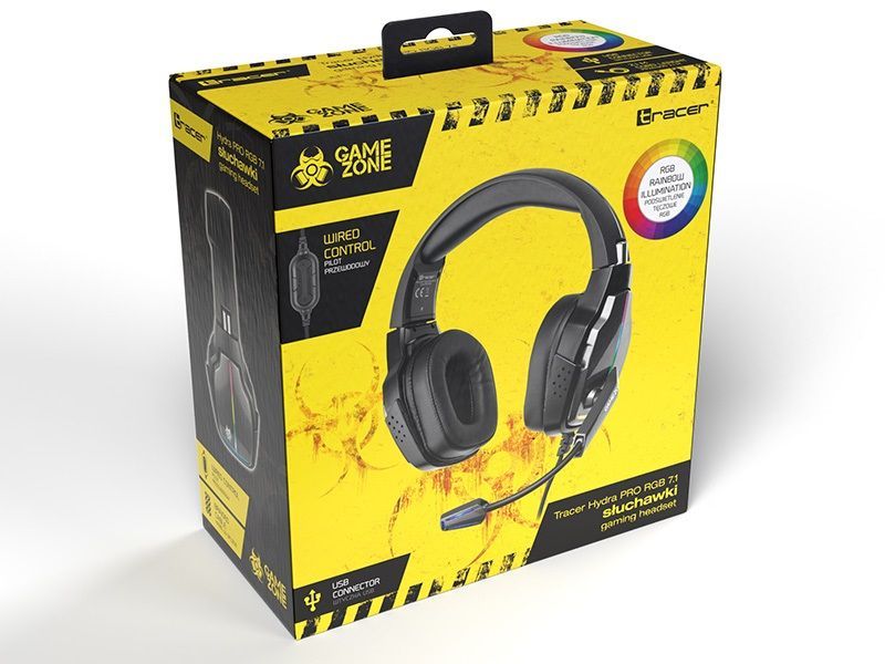 Tracer Hydra Pro GameZone RGB Gaming Headset Black