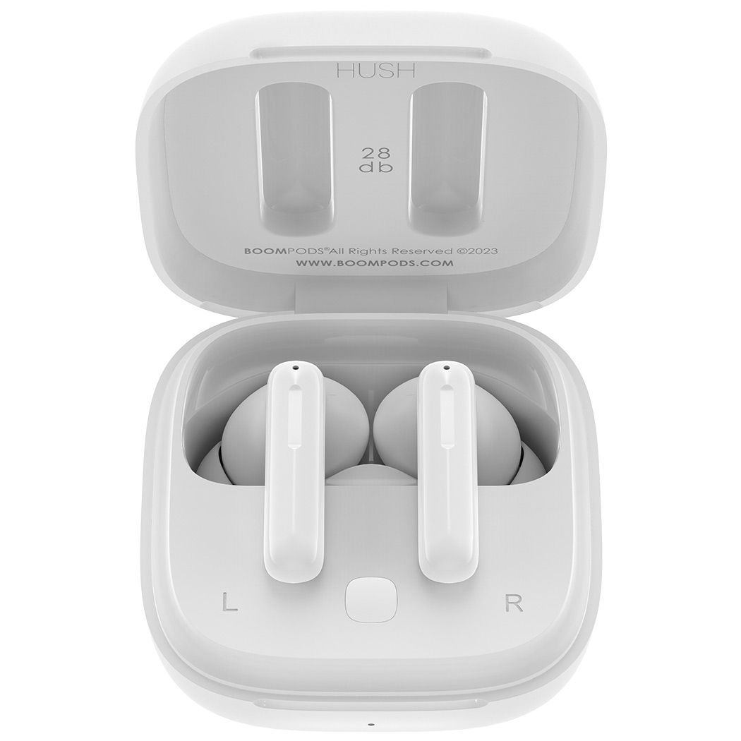 Boompods Bassline Hush Bluetooth Headset White