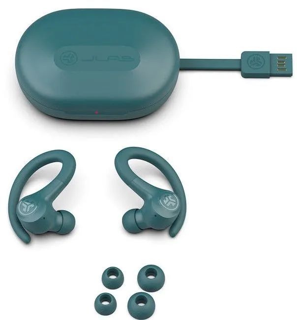 JLab Go Air Sport TWS Bluetooth Headset Earbuds Teal